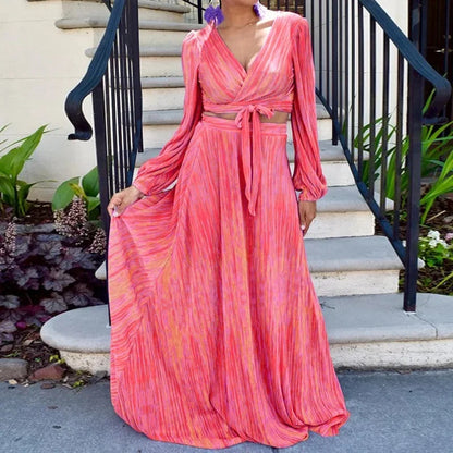 Aurora Tie-Dye Skirt Suit | Euro-American Autumn Style