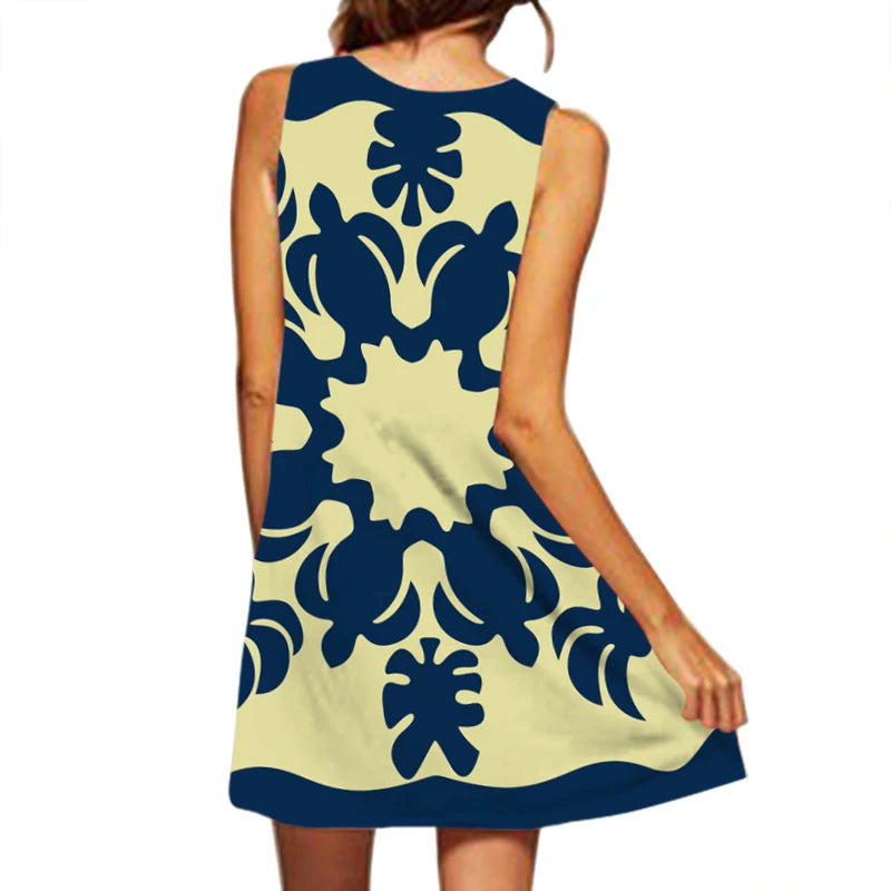 Selene V-Neck Maxi Dress | Printed Hem Summer Elegance