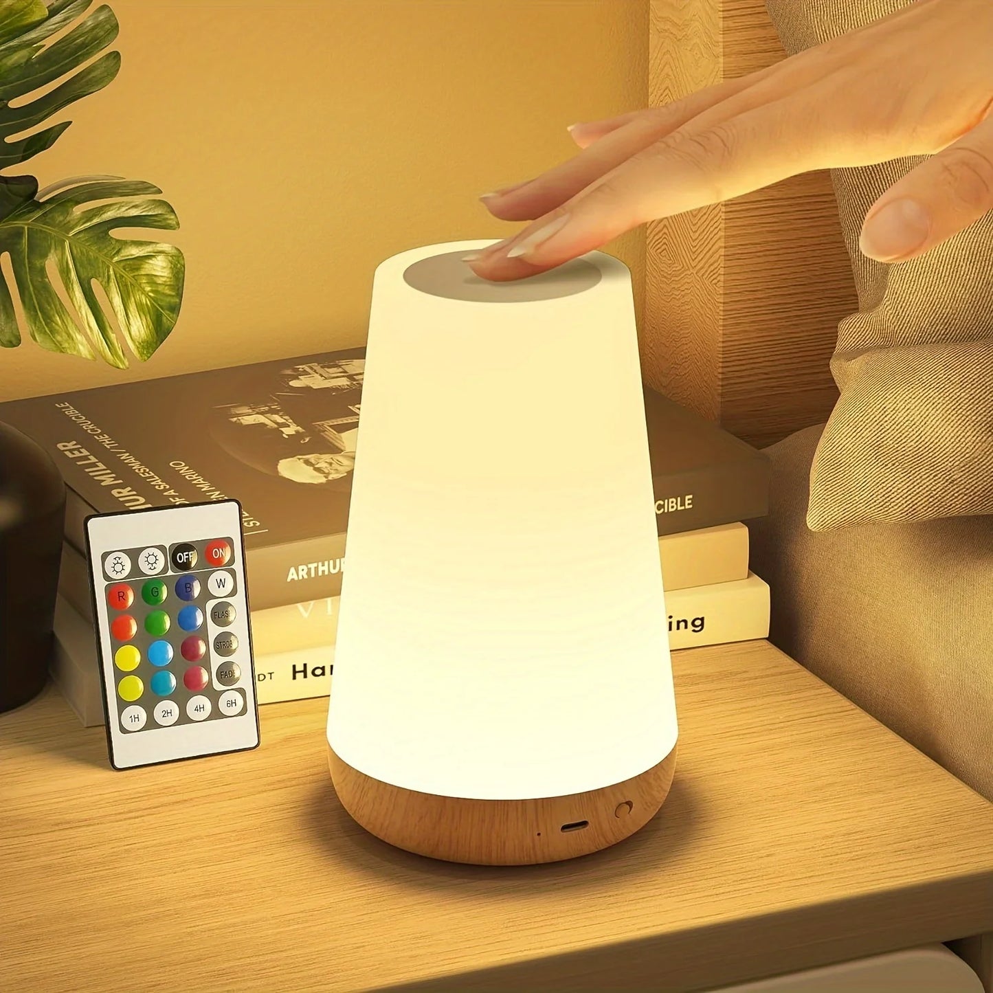13 Colour RGB Night Light USB Rechargeable Remote Control