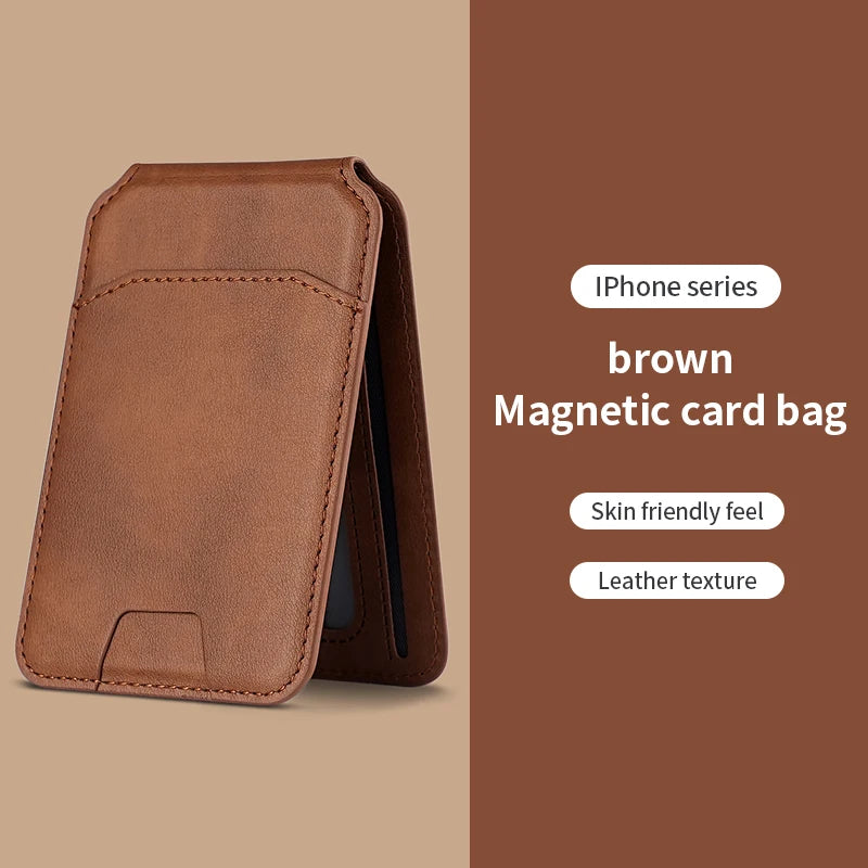 MagSafe Leather Card Wallet | Magnetic iPhone Holder