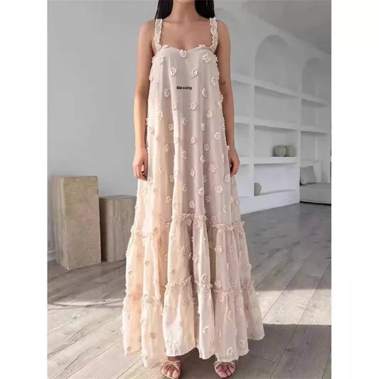 Aurora Off-Shoulder Maxi Dress | Floral Beach Gown