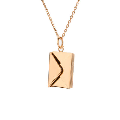 Love Letter Envelope Pendant Necklace Customized Stainless Steel Valentines/Mother's Day
