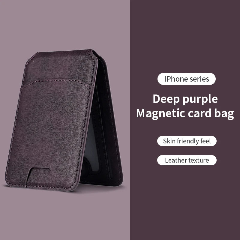 MagSafe Leather Card Wallet | Magnetic iPhone Holder