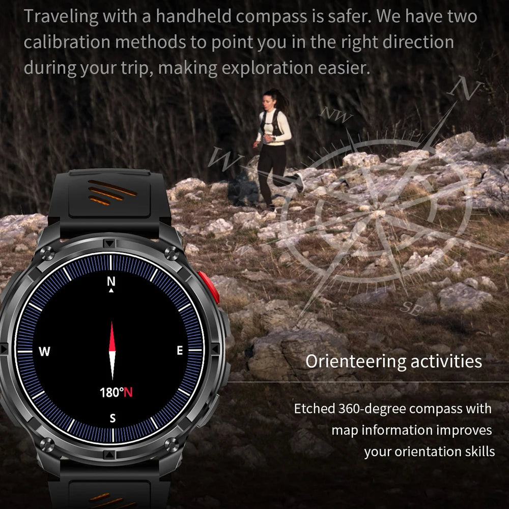 T-Rex3 Pro Military Smart Watch | 1100mAh GPS AMOLED