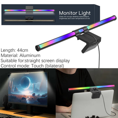 LED Monitor Light Bar 18-60cm Dimmable RGB Screen Hanging