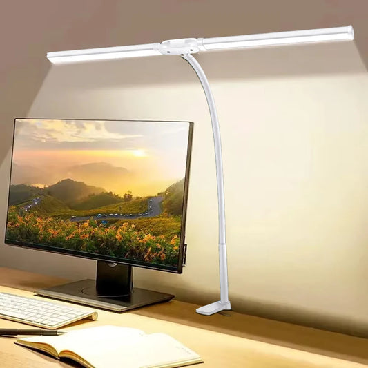 LED Architect Desk Lamp Double/Single Head Stepless Dimmable