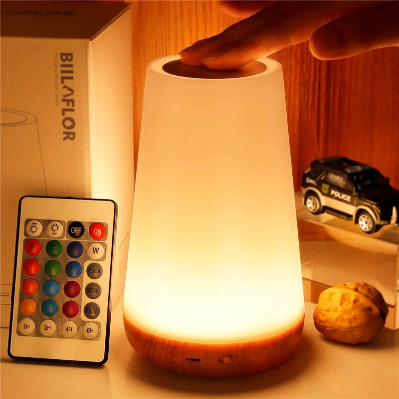 13 Colour RGB Night Light USB Rechargeable Remote Control