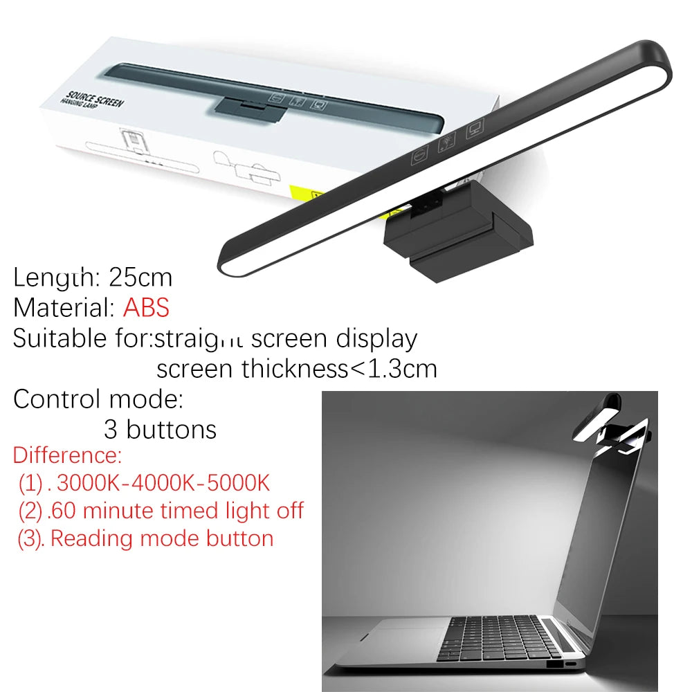 LED Monitor Light Bar 18-60cm Dimmable RGB Screen Hanging