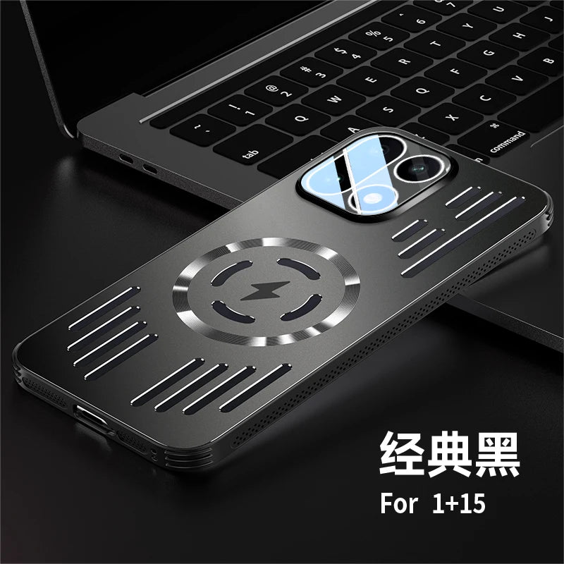OnePlus 15 MagSafe Metal Heat Dissipation Case