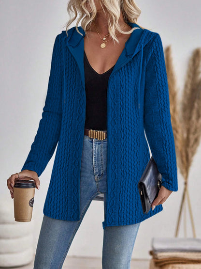 Aurora Zip Hoodie | Textured Casual Elegance