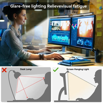 Monitor Light Bar 33-60cm RGB Eye Protection Timed Dimmable