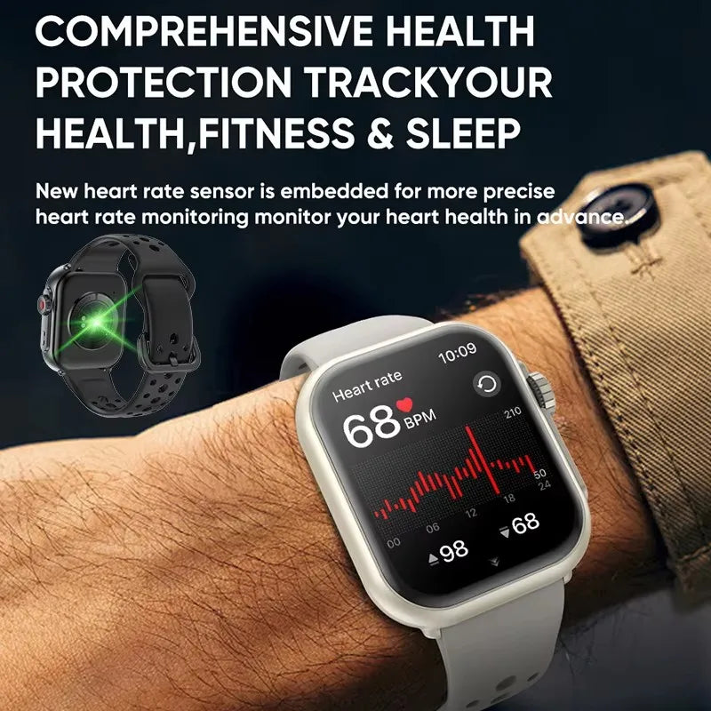 1.85" HD Smart Watch Ultra 2 | Bluetooth Call, IP68, Health Tracker