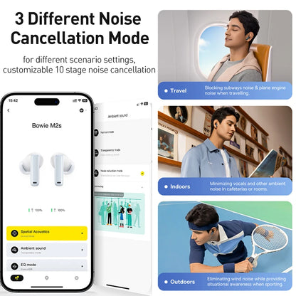 Baseus Bowie M2s Wireless Earbuds – 3D Spatial Audio, 30H Battery Life