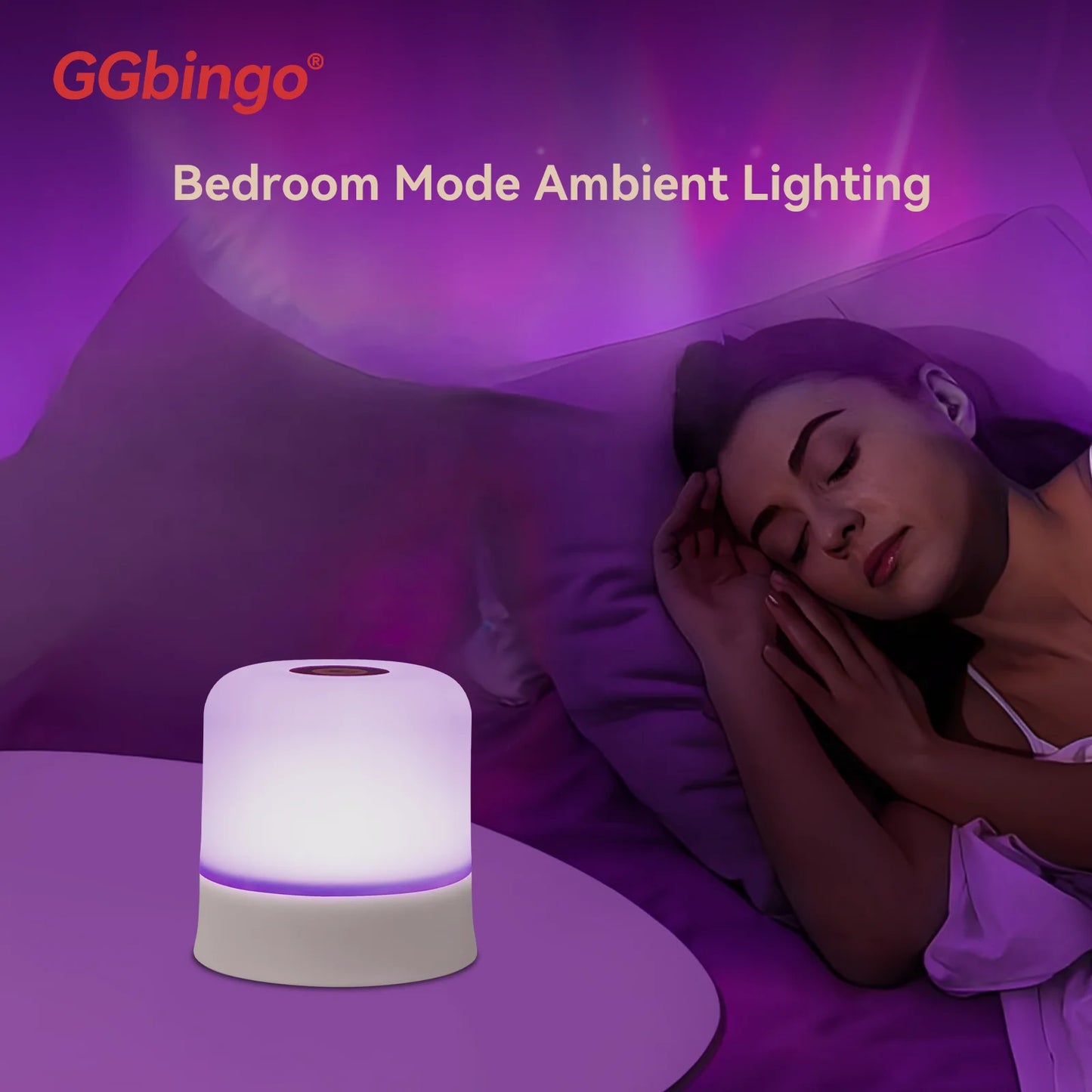 Touch Night Light RGB Rechargeable Remote Dimmable