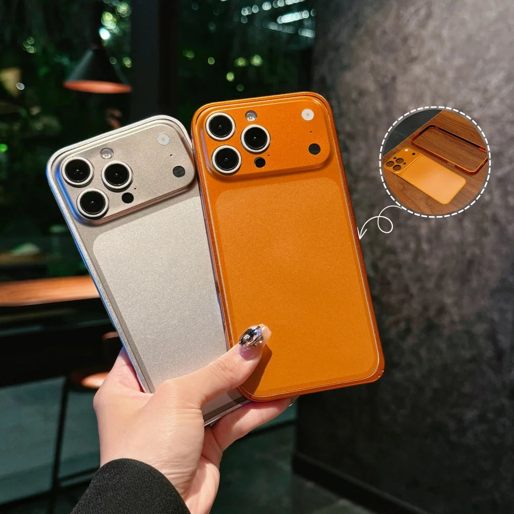 Metal Alloy iPhone Case Slim Matte Backplane