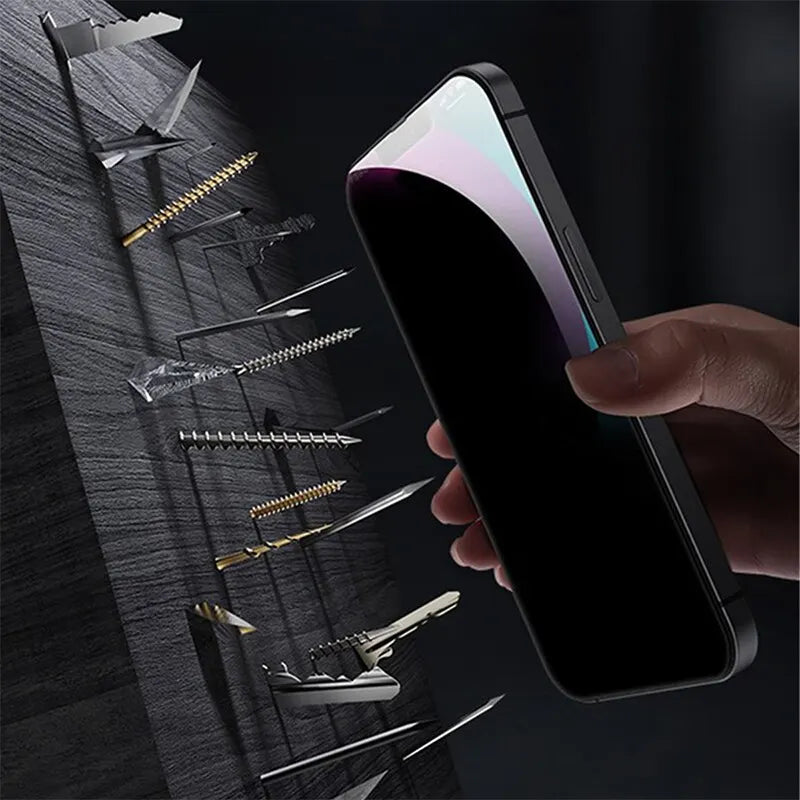 iPhone Privacy Screen Protector 4-Pack | Anti-Spy Tempered Glass