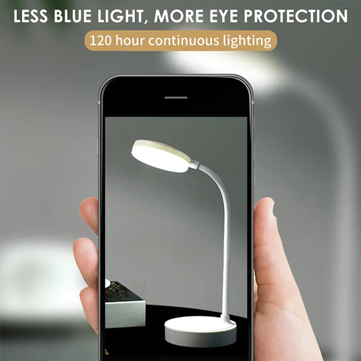 USB LED Desk Lamp 3 Colour Stepless Dimming Eye Protection