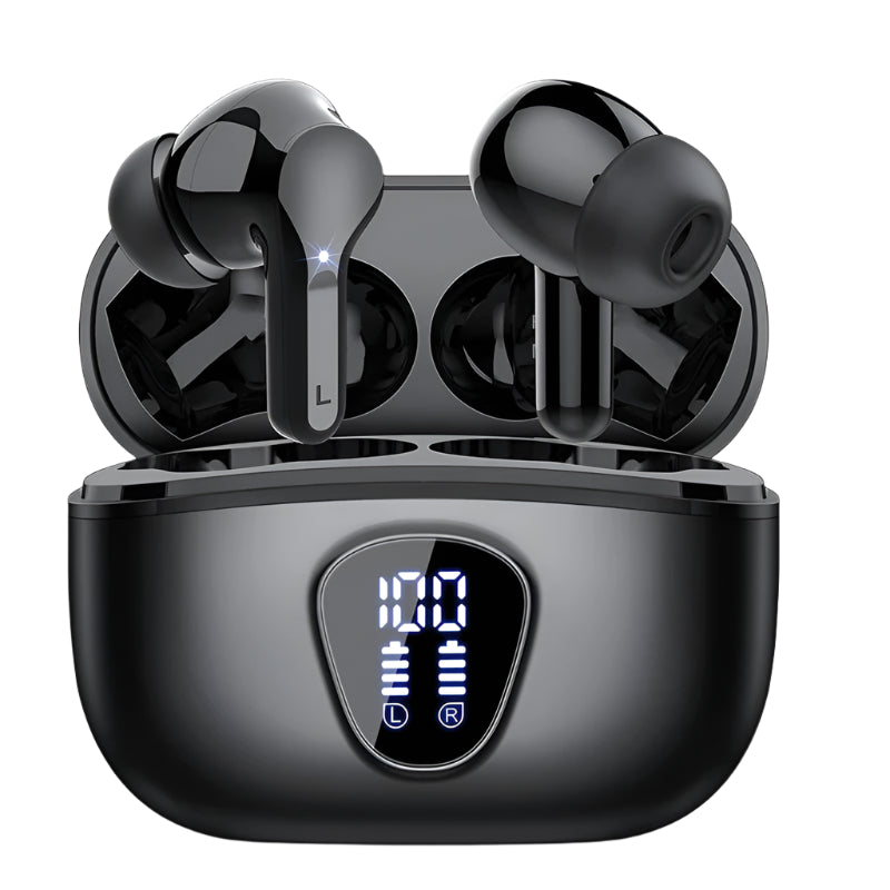 ProX TWS Bluetooth 5.4 Earphones, 60H ANC, IP7, LED