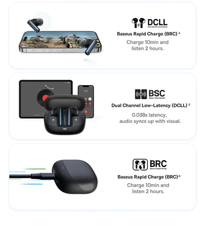 Baseus Bowie M2s Wireless Earbuds – 3D Spatial Audio, 30H Battery Life