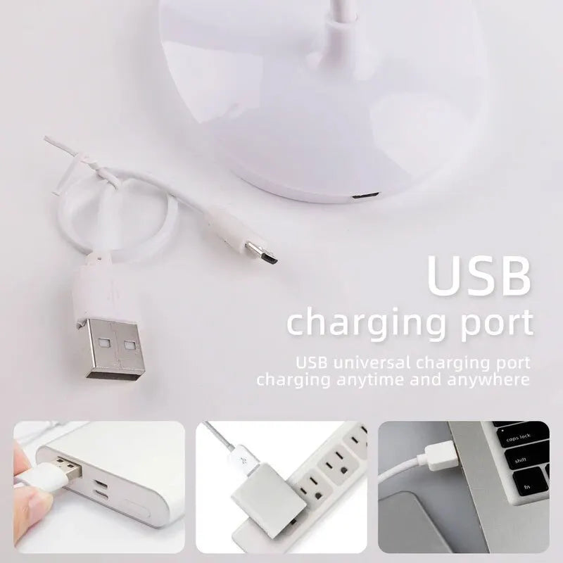 LED Desktop Lamp USB Rechargeable Eye Protection Night Light