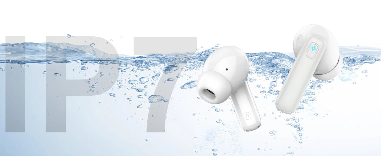 SoundMax TWS Bluetooth 5.3 Earphones, 40H, 4-Mic ENC, LED
