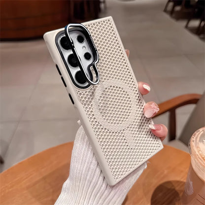 Luxury Breathable Mesh Samsung Galaxy MagSafe Case