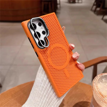Luxury Breathable Mesh Samsung Galaxy MagSafe Case