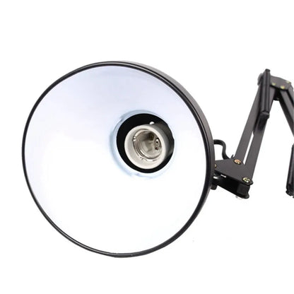E27 Desk Lamp EU/US Plug Flexible Swing Arm Clamp Mount