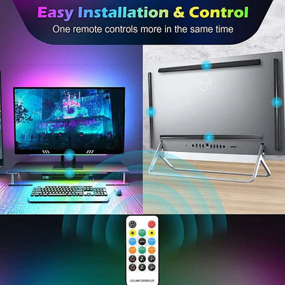 30cm RGBIC LED Light Bar Bluetooth App Remote Gaming Ambient