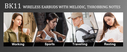 SoundMax TWS Bluetooth 5.3 Earphones, 40H, 4-Mic ENC, LED