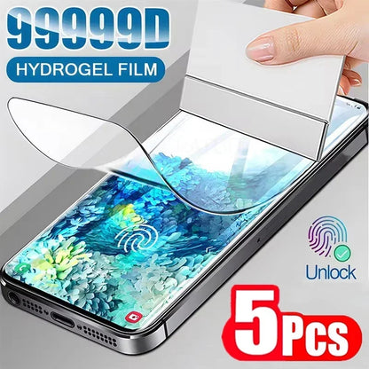 Samsung Galaxy Screen Protector 5-Pack | HD Hydrogel Film