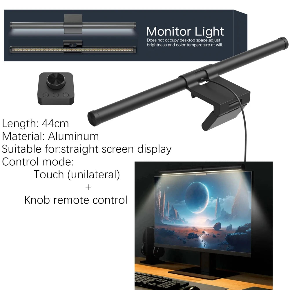LED Monitor Light Bar 18-60cm Dimmable RGB Screen Hanging