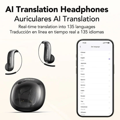 MS210 Open-Ear OWS Earphones | AI Translation, Glasses Friendly