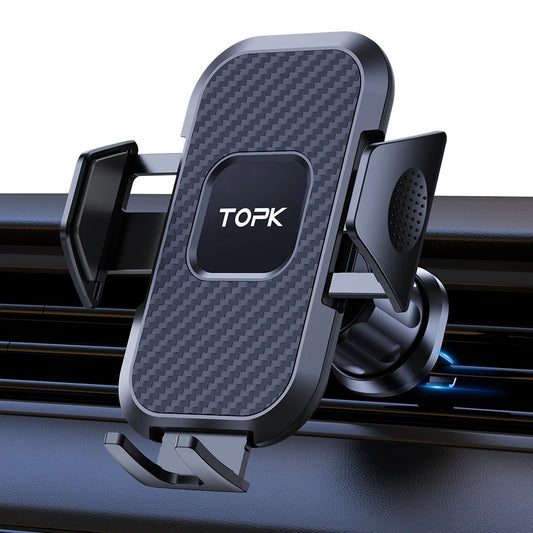 TOPK Auto Locking Car Phone Holder Air Vent Mount Universal