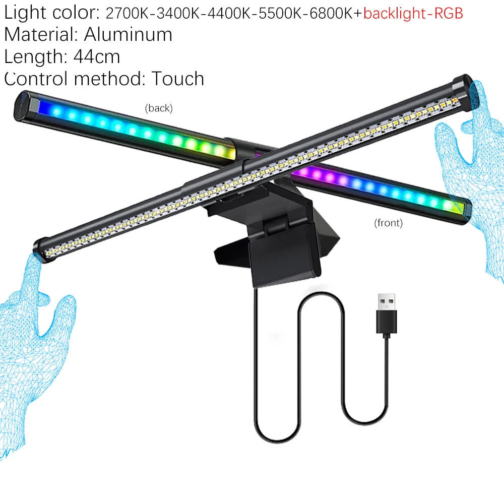 Monitor Light Bar 33-60cm RGB Eye Protection Timed Dimmable