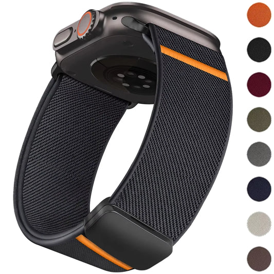 Magnetic Nylon Strap for Apple Watch | Adjustable Loop