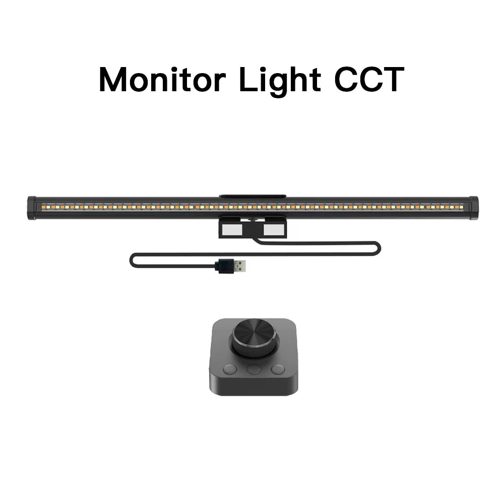 LED Monitor Light Remote Control Stepless Dimmable