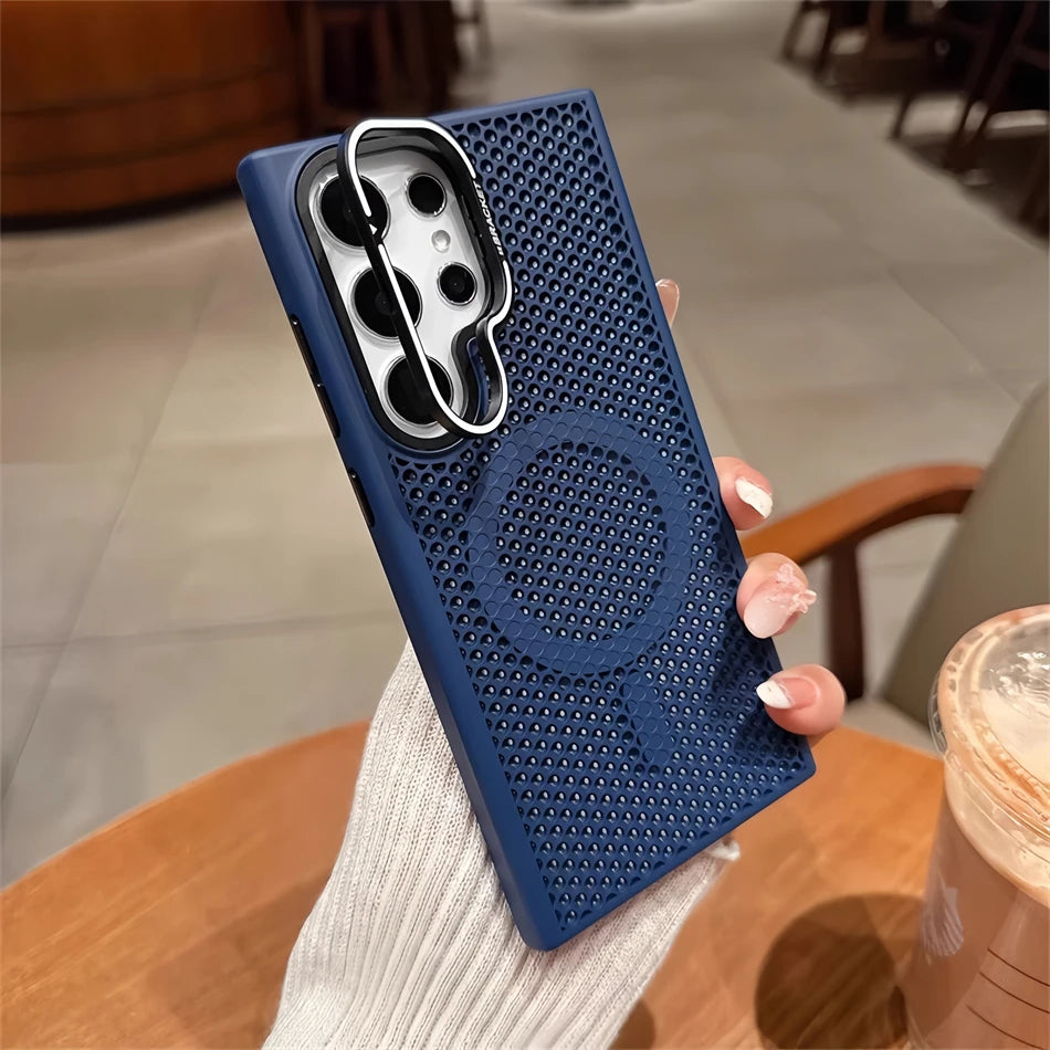 Luxury Breathable Mesh Samsung Galaxy MagSafe Case