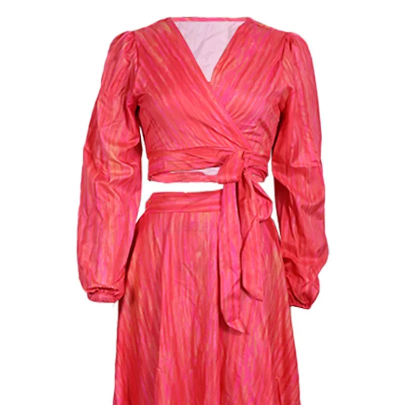 Aurora Tie-Dye Skirt Suit | Euro-American Autumn Style