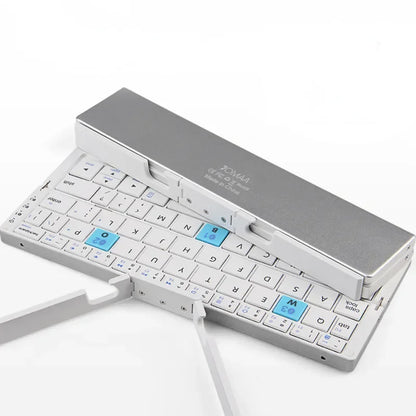 BOW Mini Wireless Bluetooth Keyboard with Aluminium Stand 202.5 x 46.51 mm