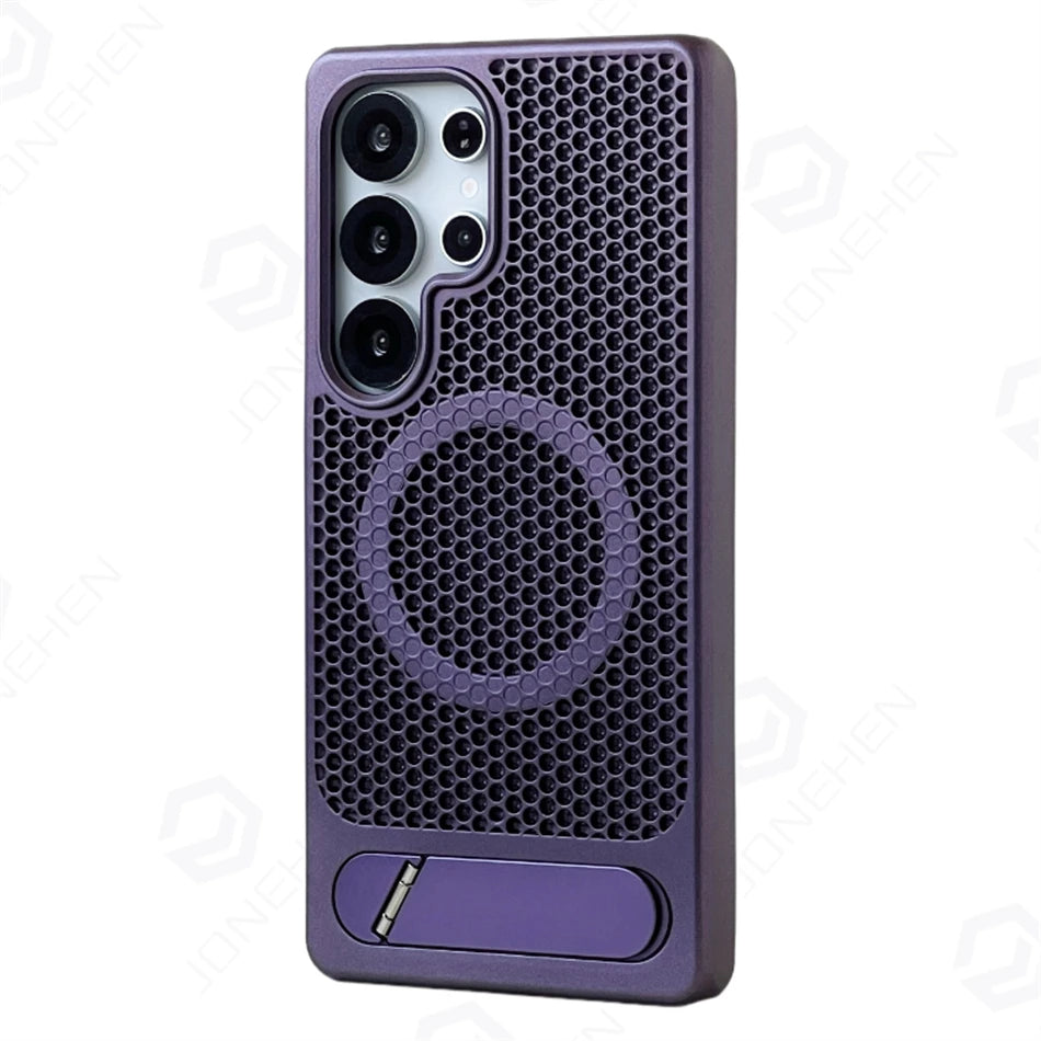 MagSafe Honeycomb Mesh Samsung Case Cooling Hard
