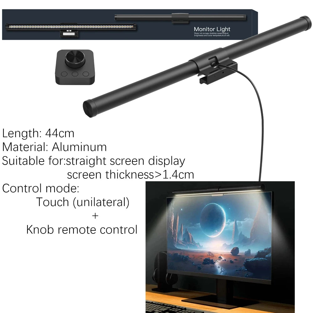 LED Monitor Light Bar 18-60cm Dimmable RGB Screen Hanging