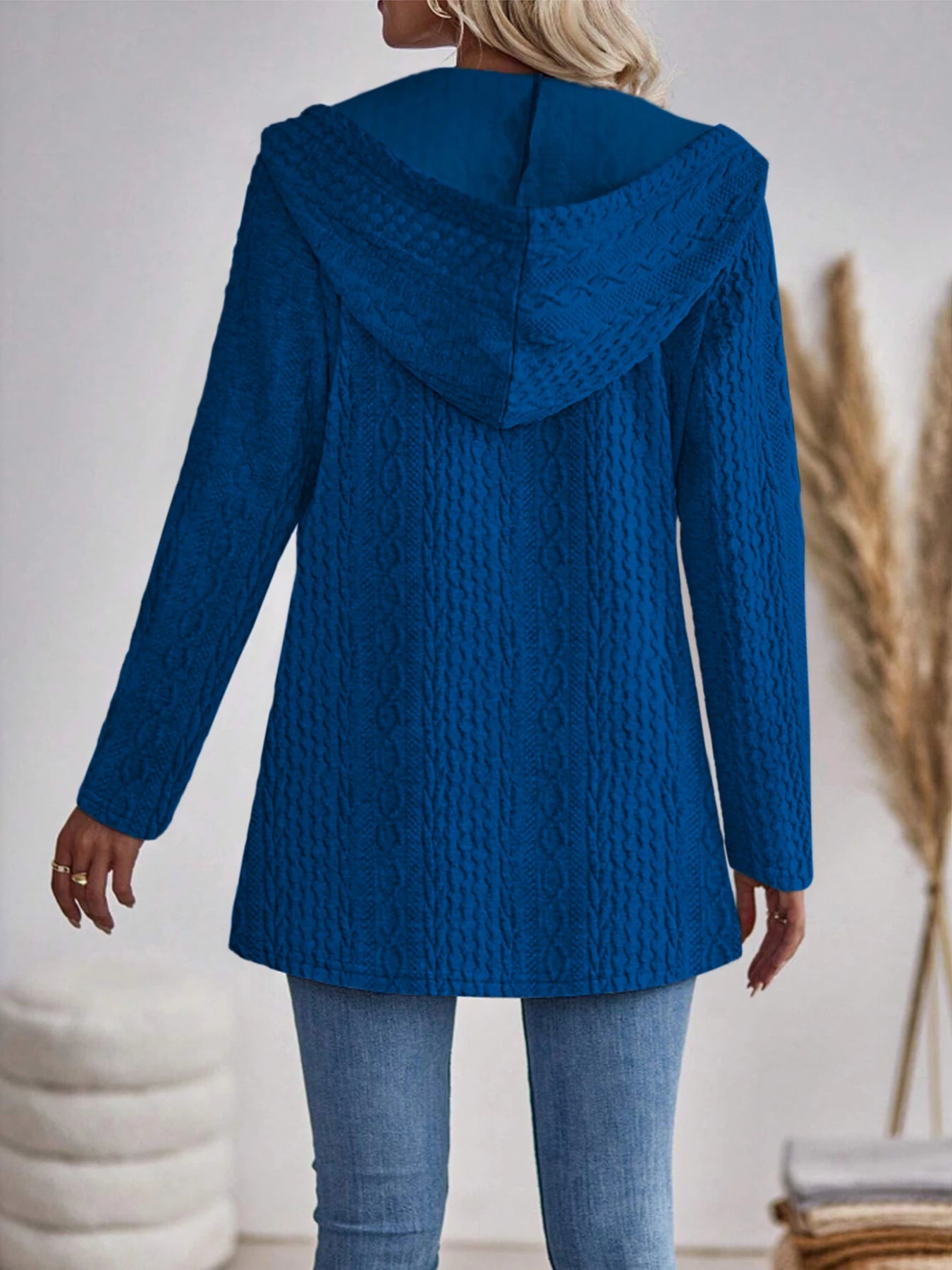 Aurora Zip Hoodie | Textured Casual Elegance