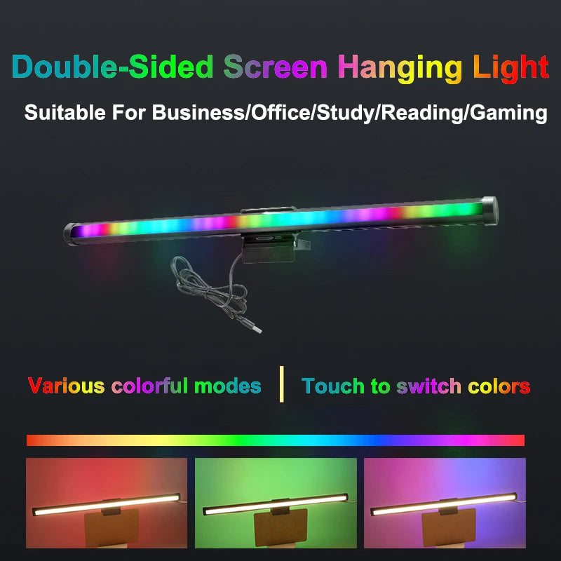 RGB LED Monitor Light Bar 30-44cm Screen Hanging Dimmable