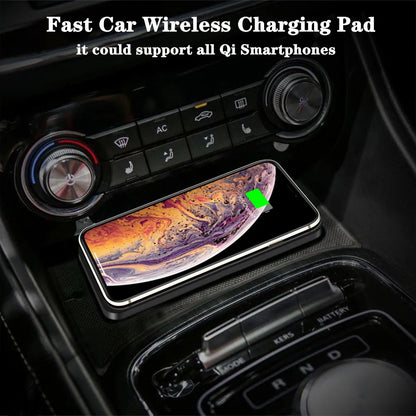 15W Car Wireless Charger Pad with Cooling Fan