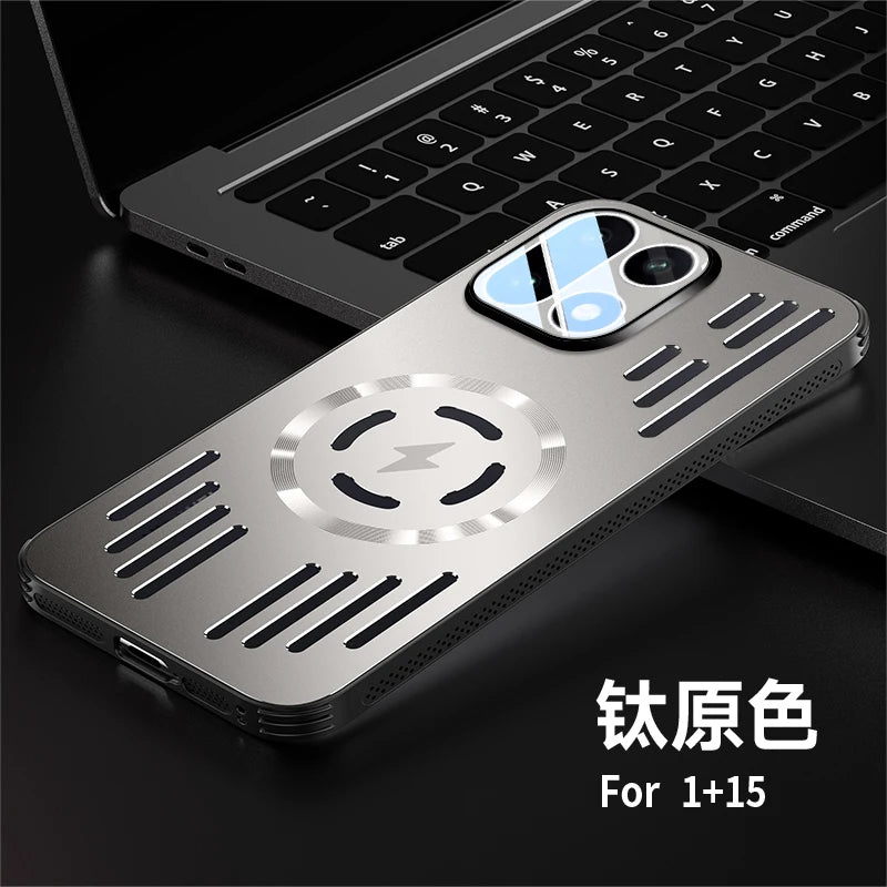 OnePlus 15 MagSafe Metal Heat Dissipation Case