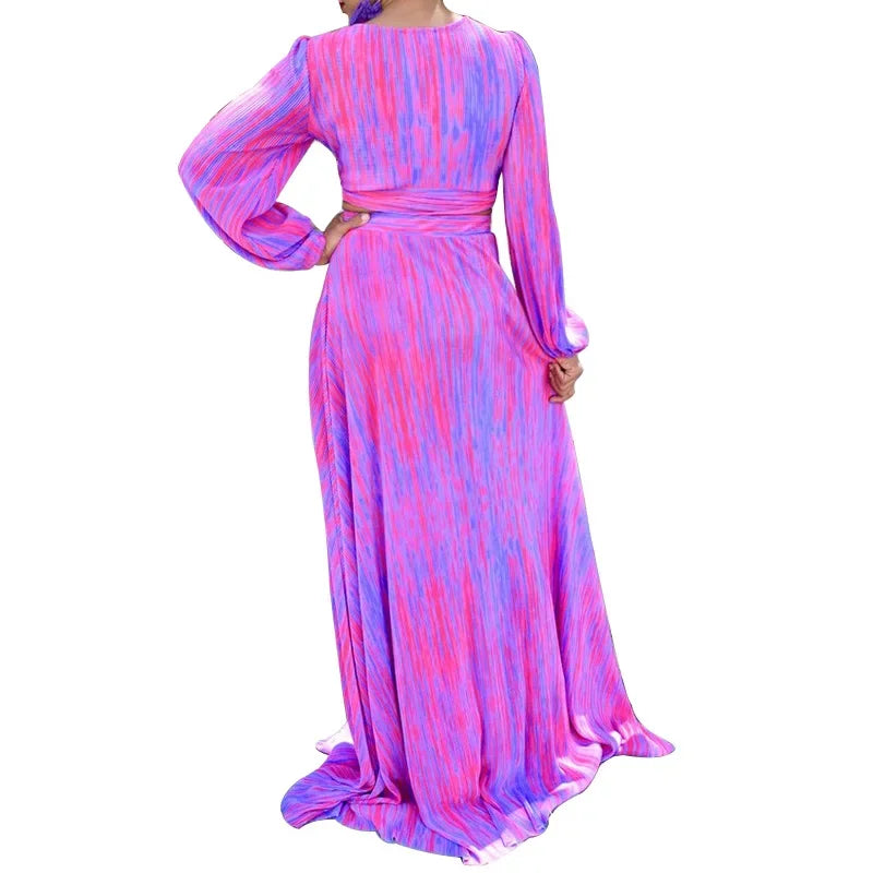 Aurora Tie-Dye Skirt Suit | Euro-American Autumn Style