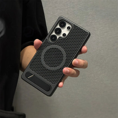 MagSafe Honeycomb Mesh Samsung Case Cooling Hard