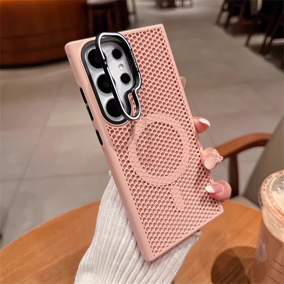 Luxury Breathable Mesh Samsung Galaxy MagSafe Case