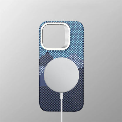 Carbon Fibre MagSafe iPhone Case Metal Lens Holder
